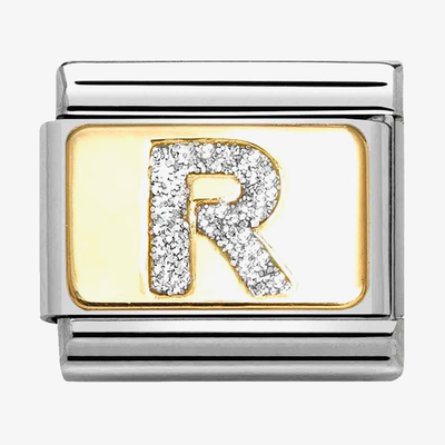 Nomination Classic Letter R Glitter Charm 030291/18