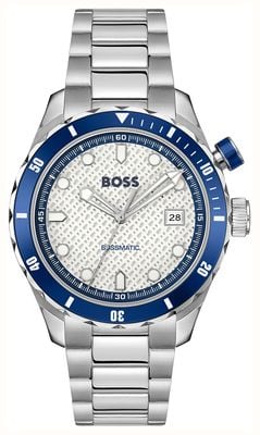 BOSS BOSSMATIC (42mm) White Textured Dial / Stainless Steel Bracelet 1514212