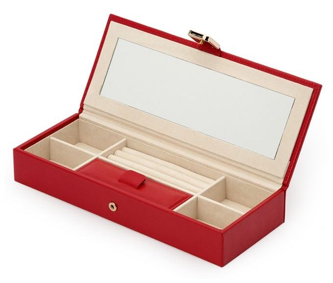 WOLF 213572 Palermo Red Safe Deposit Box Jewellery