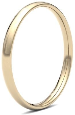 James Moore Wedding Rings | 9ct Yellow Gold | 2mm | Light | Traditional Court | AG_2LLC-9Y