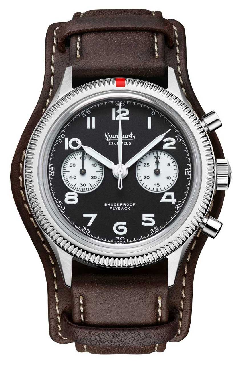 Hanhart H721.211-7110 417 ES Flyback Reverse Panda (42mm) Watch