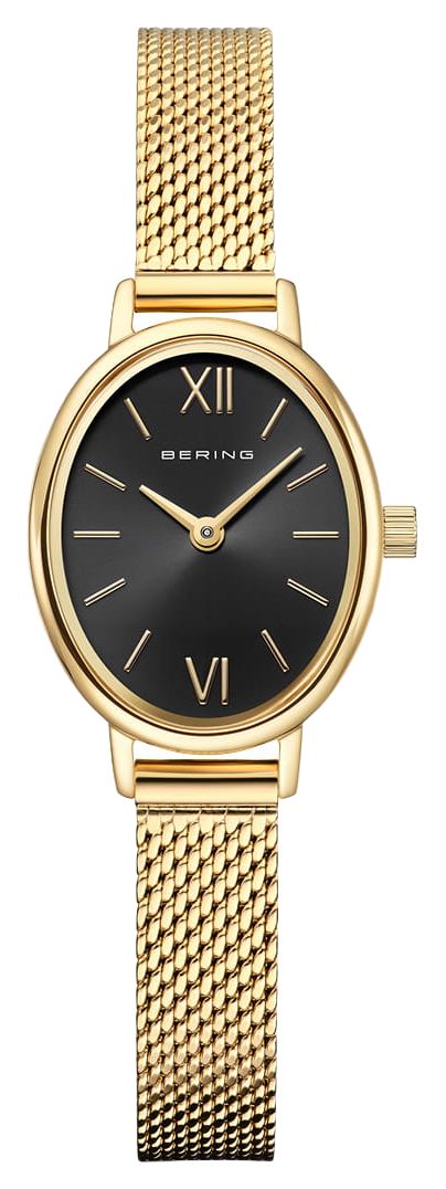 Bering 11020-332 Classic Oval Quartz (20mm) Black Sunray Watch