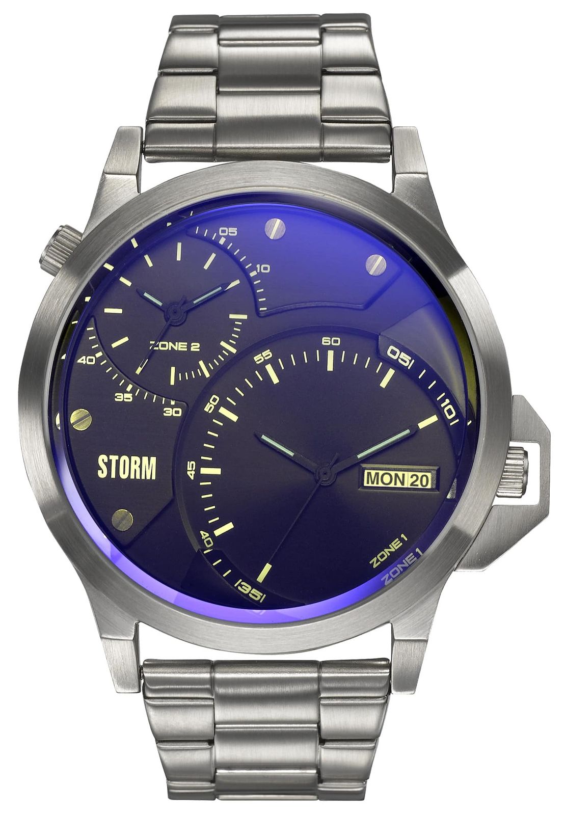 STORM 47502/LB Avalonic Lazer Blue Stainless Steel Bracelet Watch