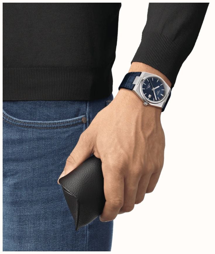 Tissot PRX 40mm Auto | Blue Dial | Blue Leather Strap 