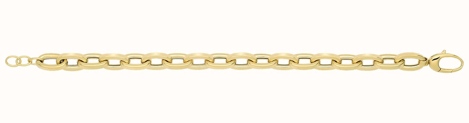 James Moore TH 9ct Yellow Gold Hollow Bracelet BR692