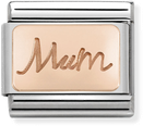 Nomination Classic Mum 9ct Rose Gold & Steel Charm 430101/34