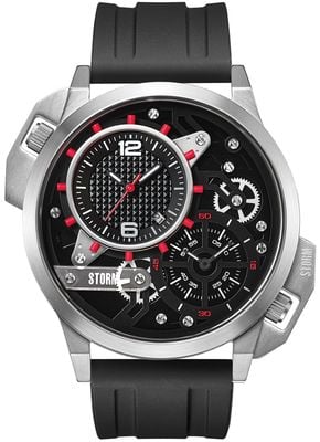 STORM Dualaton Rubber Red (47mm) Black Dial / Black Rubber Strap 47540/R