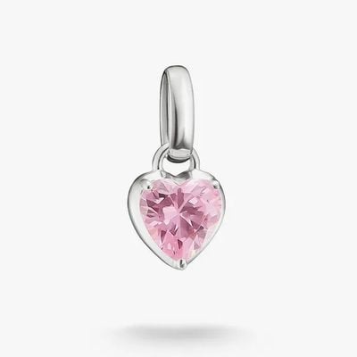 Thomas Sabo Silver Charm Pendant Heart Birthstone January Connect CC1329-051-9