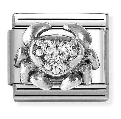 Nomination 330326/04 Classic Cancer Sterling Silver & Steel Jewellery