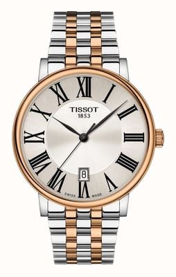 Tissot | Men's Carson | Silver Dial | Two-Tone Stainless Steel T1224102203300