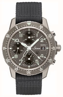 Sinn 103 Ti DIAPAL Chronograph (41mm) Anthracite Electroplated Dial / Black Canvas Strap 103.078-CANVAS