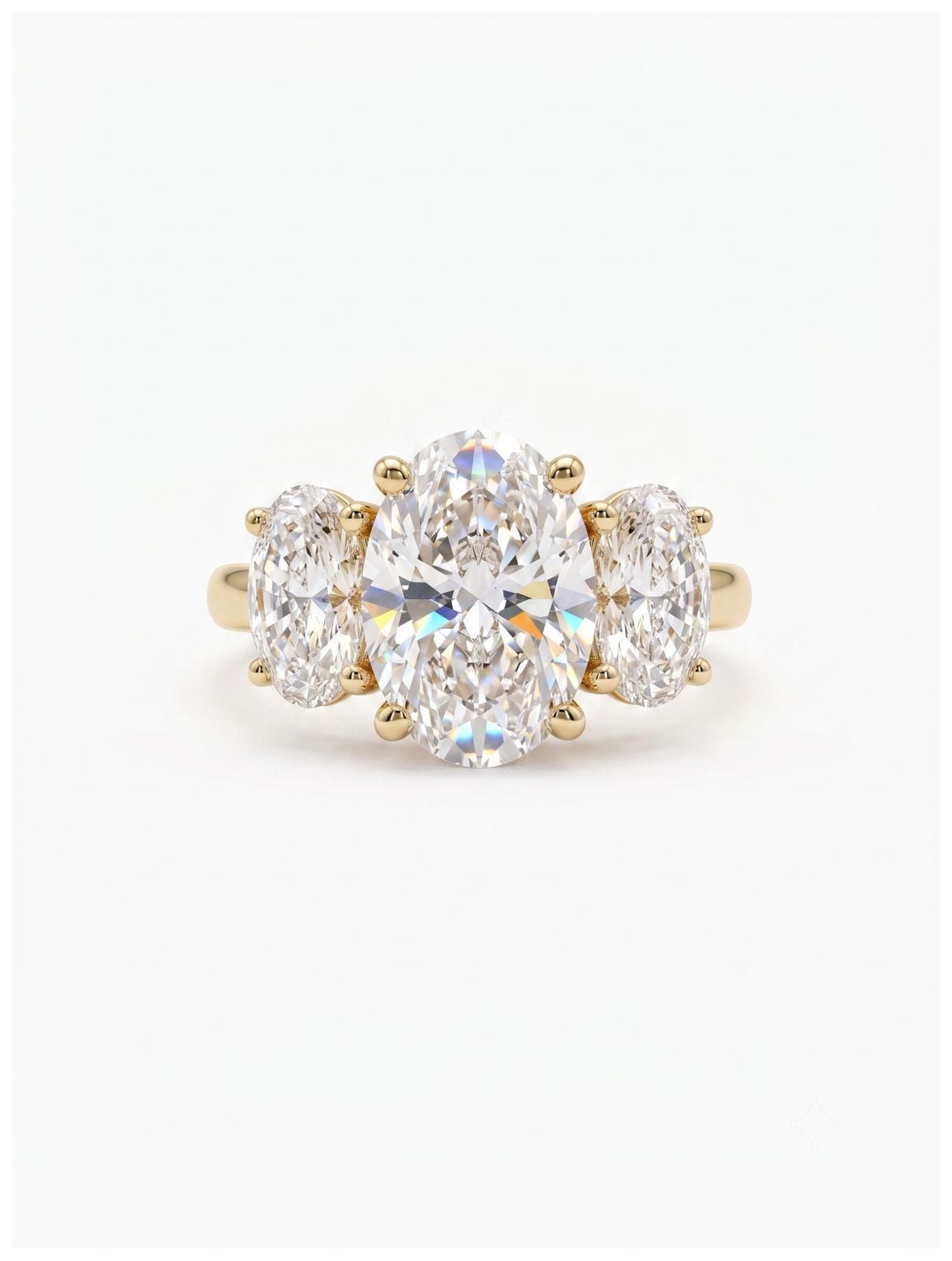 James Moore & Co J31884 18ct Yellow Gold 5ct Oval Lab Grown Jewellery