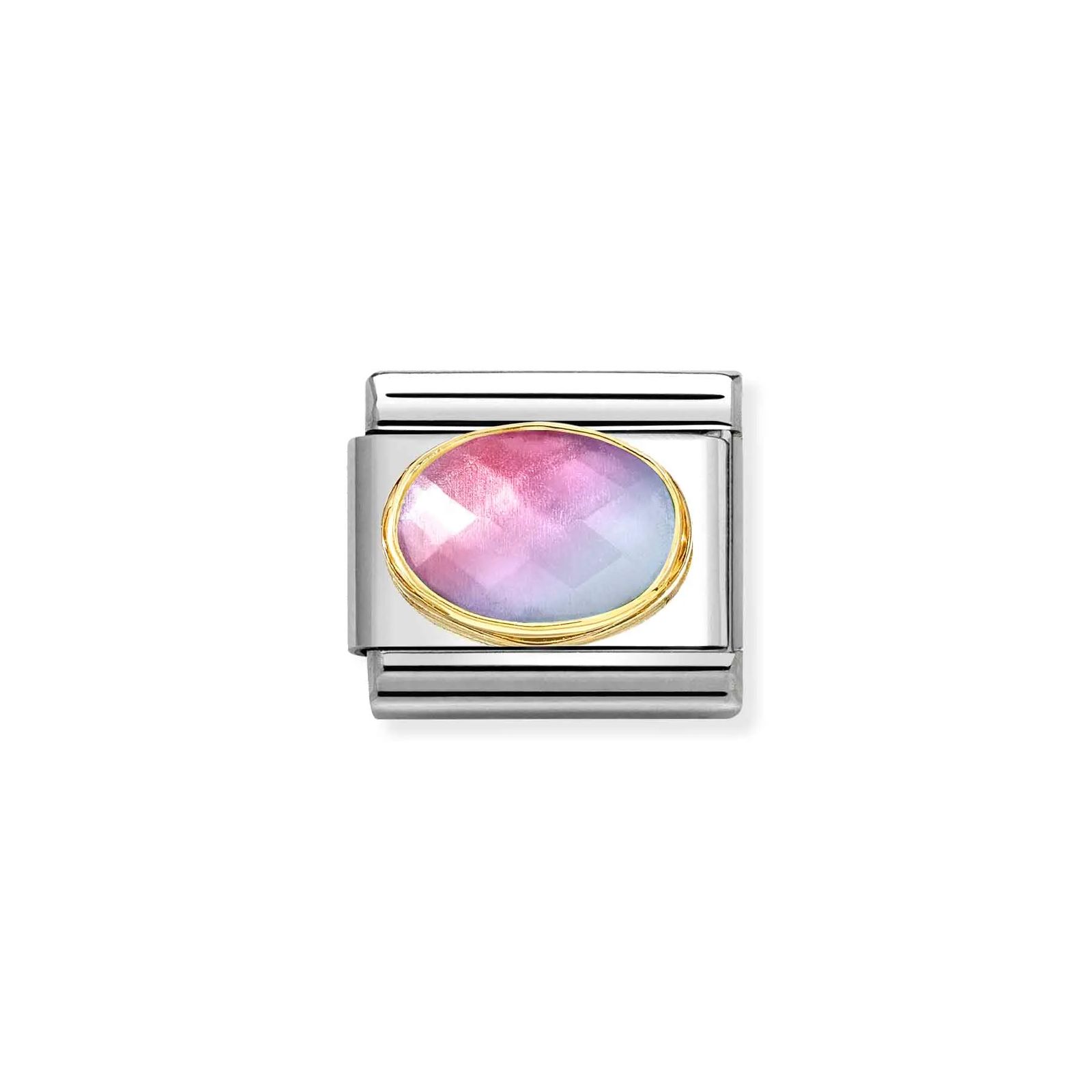 Nomination 030612/035 Classic Light Blue Rose Gemstone Steel Jewellery