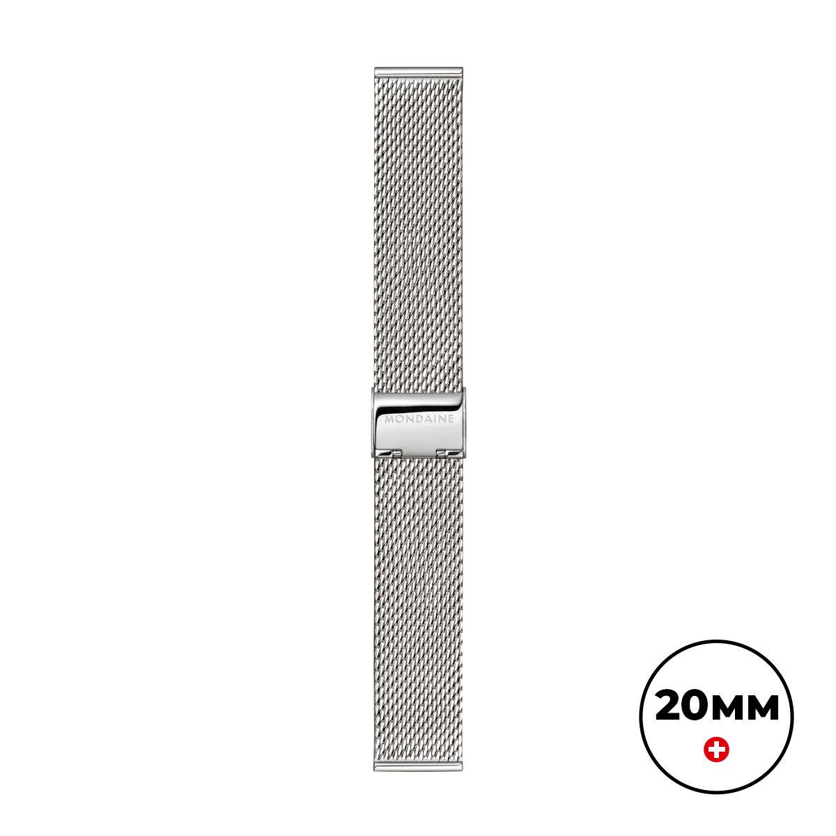 Mondaine FM8920STEM6 Stainless Steel Mesh Bracelet – Silver Watch