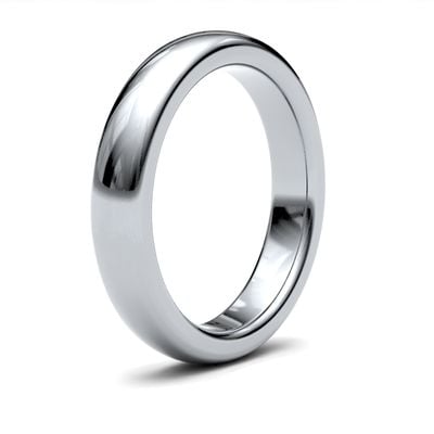 James Moore Wedding Rings | Platinum | 4mm | ExtraHeavy | Premium Court | AG_4LZP-PT