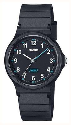 Casio LQ Series (31.5mm) Black Dial / Black Bio-Based Resin Strap LQ-24B-1BEF