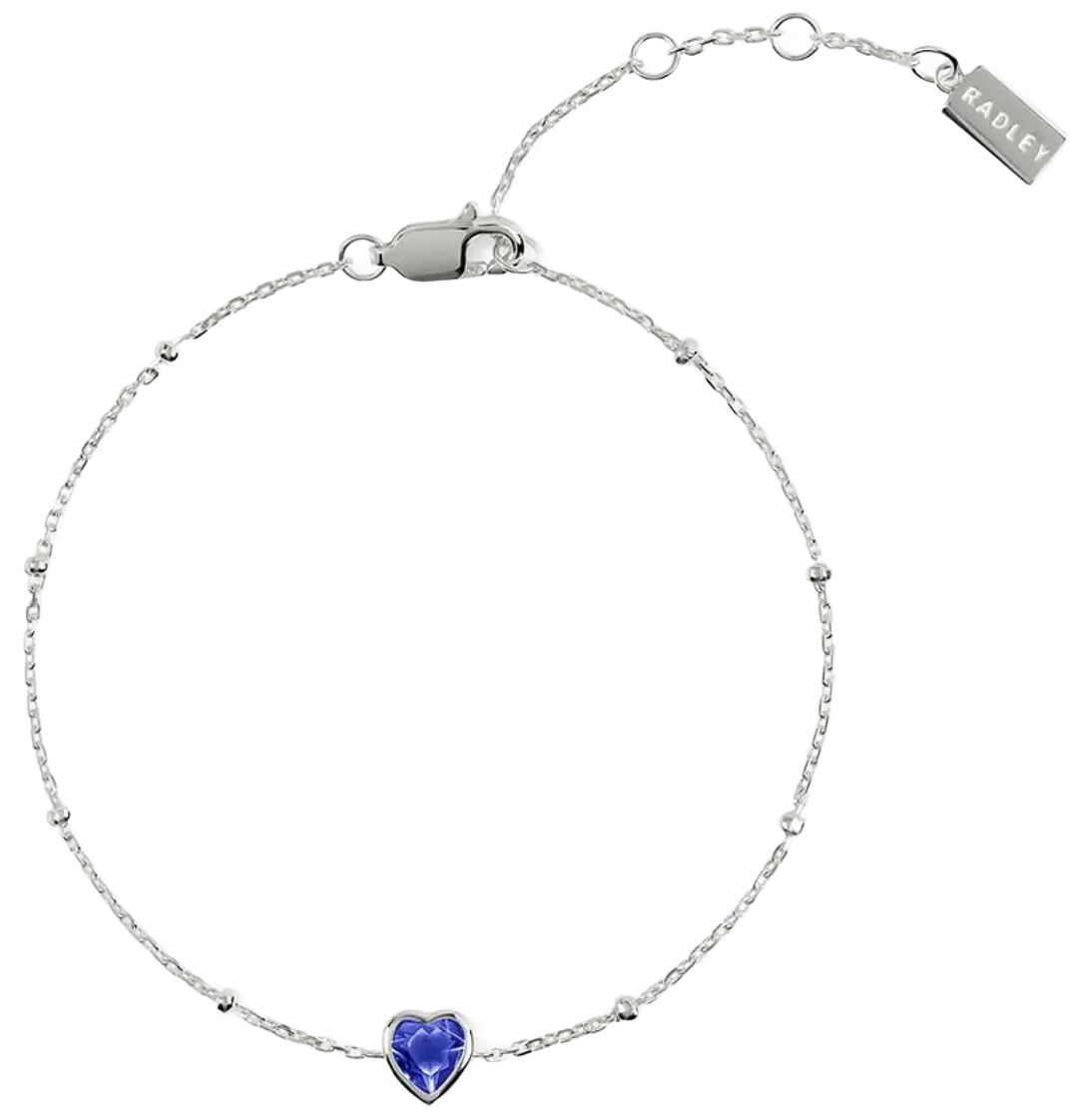 Radley Jewellery RYJ3631 Sterling Silver Blue CZ Heart