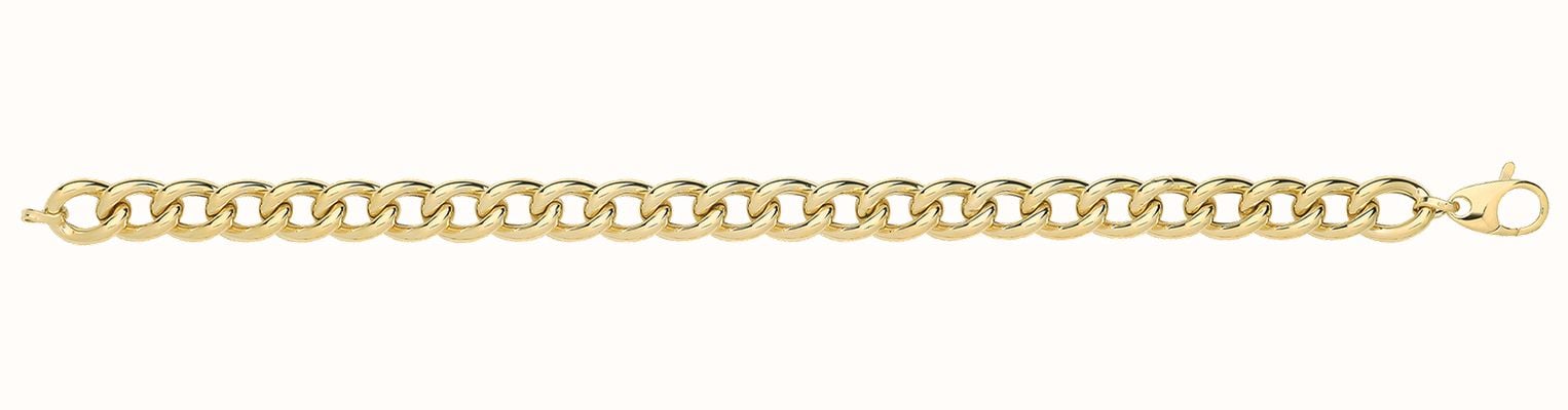 James Moore TH 9ct Yellow Gold Hollow Bracelet BR689