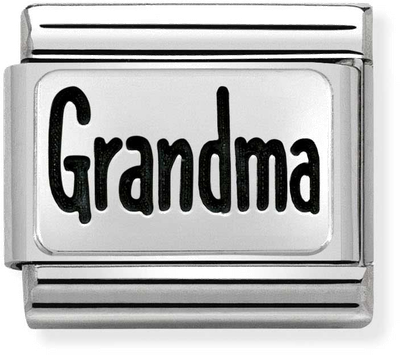 Nomination Classic Grandma Oxidised Sterling Silver & Steel Charm 330102/44