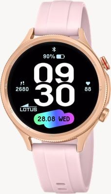 Lotus SmarTime Naya Lite 2nd Gen Smartwatch (43.5mm) Digital Display / Pink Rubber Strap 50204/1