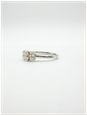 0.69ct Oval Natural Diamond Platinum Trilogy Ring SR150 - alternate view 2