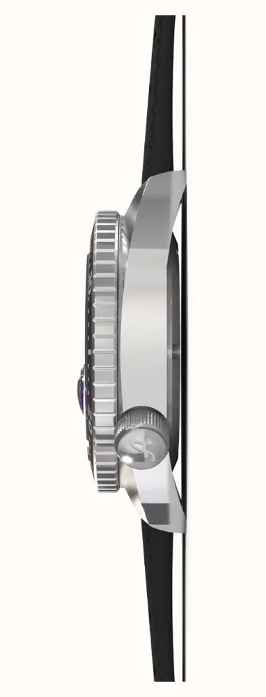 Allemano 1973 Purple Shark Diver Limited Edition (42mm) Purple Dial / Black Rubber Strap SH-A-1973-P-V-DP - alternate view 3