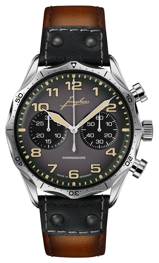 Junghans 27/3493.00 Pilot Chronoscope (43.3mm) Dark Grey Watch