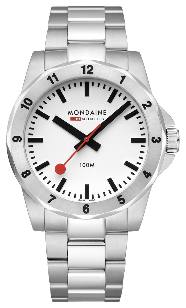 Mondaine MSN.4211B.SK Numeri Quartz (42mm) White Dial / Watch