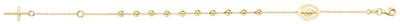 Treasure House Women's 9ct Yellow Gold 7.5 Inches Rosary Bracelet BR619