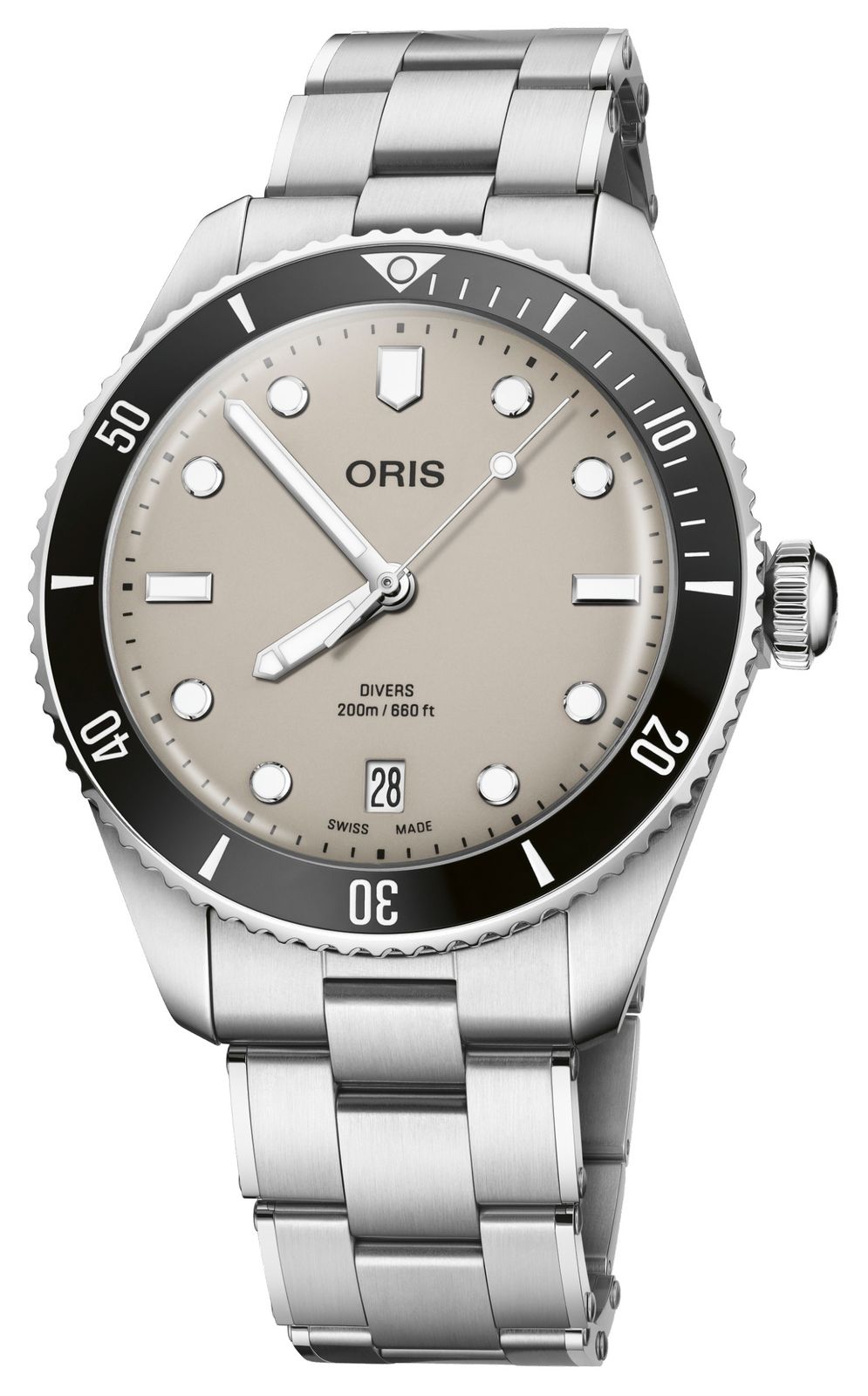 ORIS 01 733 7795 4051-SET Divers Date Automatic (39mm) Beige Watch