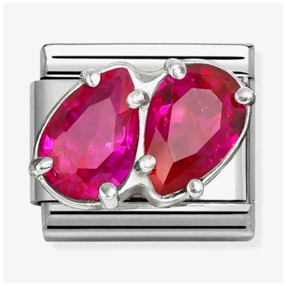 Nomination 330329/11 Classic Double Red Teardrop Charm Jewellery