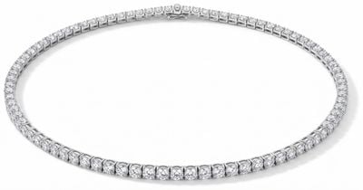 Prestige 18ct White Gold Tennis Necklace 4.71ct J87005