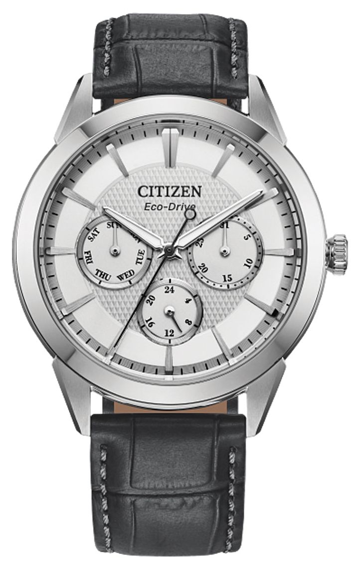 Citizen BU2110-01A Men’s Eco-Drive (40mm) Silver Dial / Grey Watch