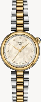 Tissot Desir Diamond Quartz (28mm) Mother of Pearl Dial / Two-Tone Stainless Steel Bracelet T1520102211600
