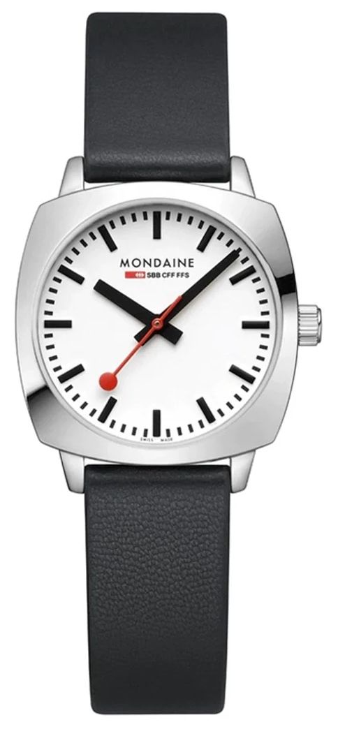 Mondaine MSL.31110.LBV SBB Petite Cushion (31mm) White Dial Watch