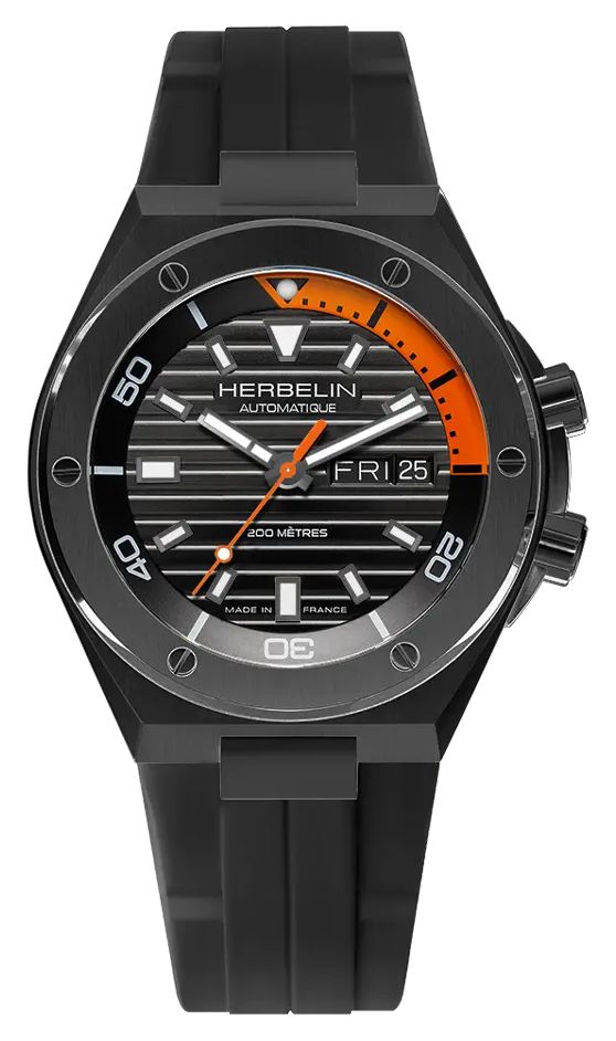 Herbelin 1745N14CA Cap Camarat Diver Automatic (42mm) Black Watch