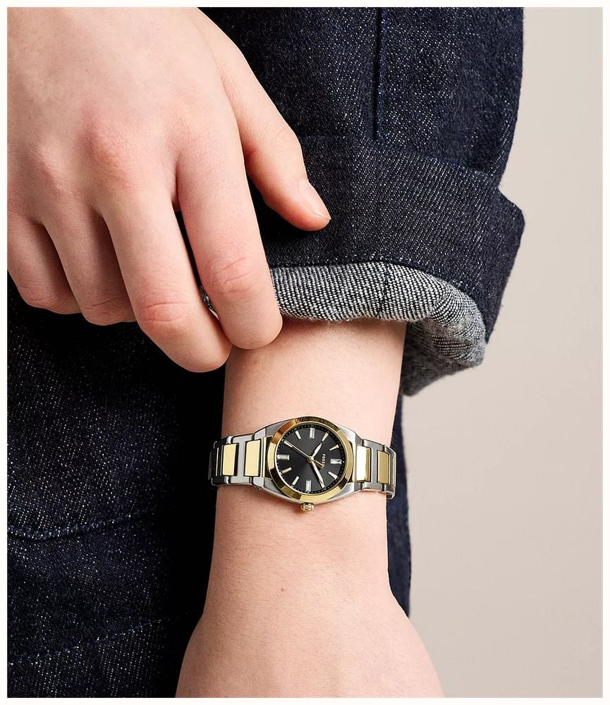 Fossil Everett 27 mm Three-Hand Two-Tone Stainless Steel Fossil Watch ES5495 - alternate view 5