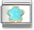 Nomination Classic Turquoise Flower Charm 030522/06