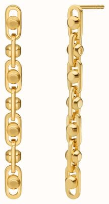 Michael Kors ASTOR LINK Gold-Plated Sterling Silver Drop Stud Earrings MKC171000710