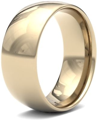 James Moore Wedding Rings | 9ct Yellow Gold | 8mm | Light | Traditional Court | AG_8LLC-9Y
