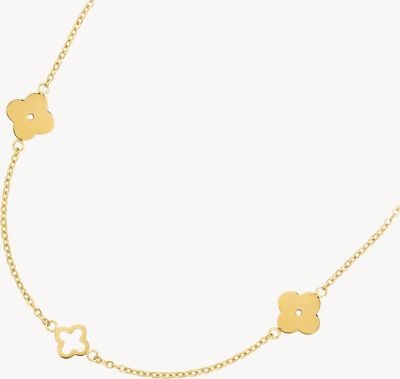 D.LOUISE Multi Clover Gold Plated Necklace SKN-35