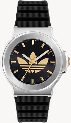 Adidas EXPRESSION THREE (41mm) Black Dial / Black Silicone Strap AOFH25503