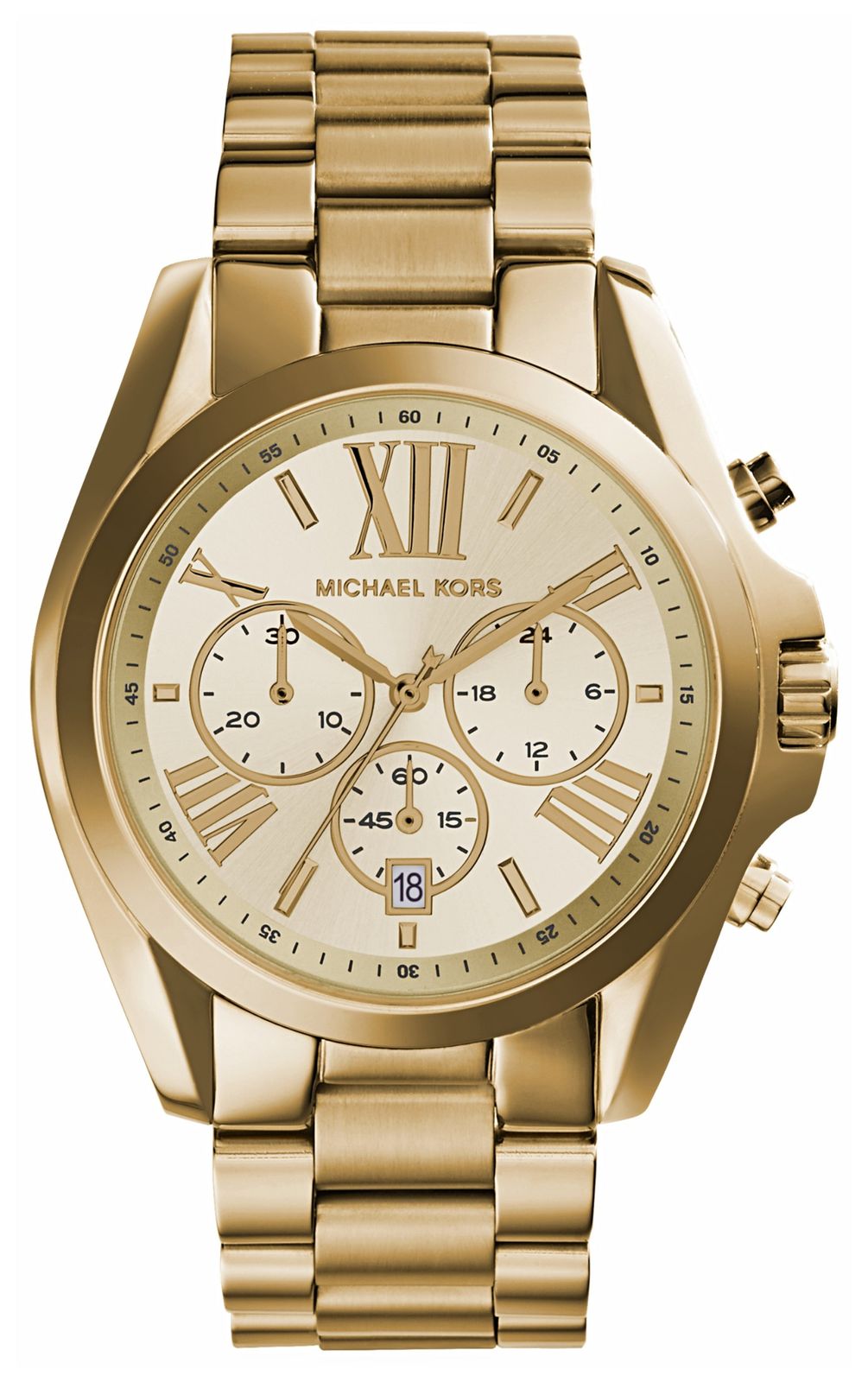 Michael Kors MK5605 Women's Bradshaw Gold-Toned Chronograph Watch