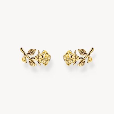 Thomas Sabo Roses Romance Stud Earrings - Gold-Plated H2314-413-39