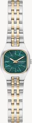Skagen Mellem Micro Quartz (22mm) Teal Mother-of-Pearl Dial / Two-Tone Stainless Steel Bracelet SKW3187