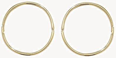 Woamns | 9ct Yellow Gold |  14mm | Hinged Sleepers ES146