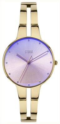 STORM Rizzini Gold Violet (32mm) Gold Purple Dial / Gold-Tone Stainless Steel Bracelet 47536/GD/V