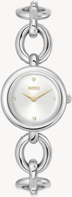 BOSS Live Chain Link (28mm) Silver Dial / Stainless Steel Bracelet 1502791