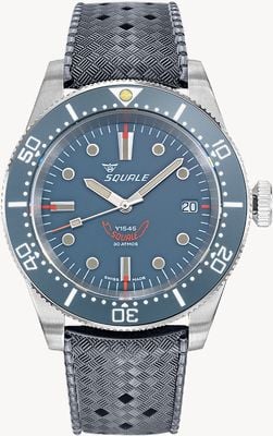 Squale 1545 Grey (40mm) Grey Dial / Grey Homage Tropic Rubber Watch 1545GG.HTG