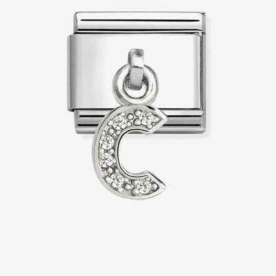 Nomination Classic Letter C Cubic Zirconia Charm 331818/03